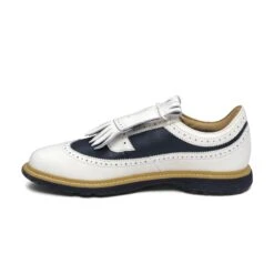 Malbon X Adidas MC87 Spikeless Golf Shoe (Mens Sizing) -Golf Equipment Shop 10082603 OFF WHITE JADE 2