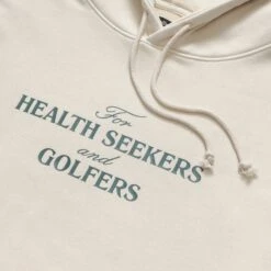 HEALTH SEEKERS HOODED SWEATSHIRT -Golf Equipment Shop HealthSeekersHoodieCream2