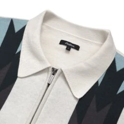 Sundance Intarsia Knit Polo -Golf Equipment Shop M 8311 SNOW 2