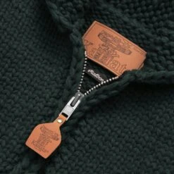 MALBON X KANATA KNITS M SCRIPT JACKET -Golf Equipment Shop M 8492 GRN 2REV