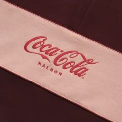 MALBON X COCA-COLA SPENCERIAN 1/4 ZIP FLEECE -Golf Equipment Shop M 8525 MAROON 2