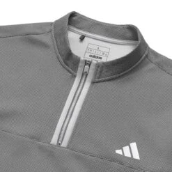 Malbon X Adidas MIRCODOT 1/4 Zip -Golf Equipment Shop M IA4763 WHT GRY DEC23 2