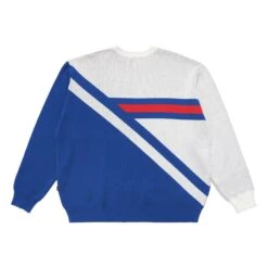 Golf & Ski Intarsia Knit Sweater -Golf Equipment Shop MalbonxGolfSkiKnitCrewneckBlueWhite3