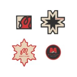 Front Page 35 MALBON X NOSO GOLF AND SKI PATCHES (BLACK/RED PACK)