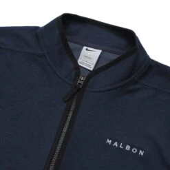 Malbon X Nike Dri-FIT Victory Half Zip -Golf Equipment Shop MalbonxNikeDriFitVictoryBucketsHalfZipNavy2