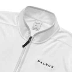 MALBON X NIKE DRI-FIT VICTORY HALF-ZIP TOP -Golf Equipment Shop MalbonxNikeDriFitVictoryBucketsHalfZipWhite2