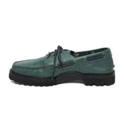 Malbon X Sperry Vibram Lug 3-Eye (MENS) 10 Malbon X Sperry Vibram Lug 3-Eye (MENS) -Golf Equipment Shop MalbonxSperry3EyeCrocBoatShoeGreen2