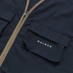 MALBON X THE PLAYERS FISHING VEST -Golf Equipment Shop ThePlayersCottonTwillFishingVestNavy2