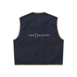 MALBON X THE PLAYERS FISHING VEST -Golf Equipment Shop ThePlayersCottonTwillFishingVestNavy4