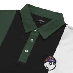 Wiz Longsleeve Polo -Golf Equipment Shop WizLongSleevePoloGreenBlack2